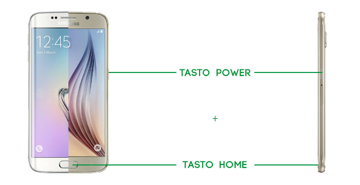 Come fare screenshot Galaxy S6 Edge
