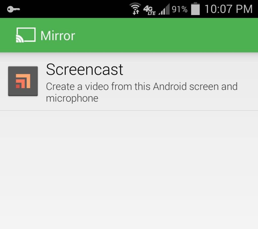 Registrare lo schermo su Android senza root