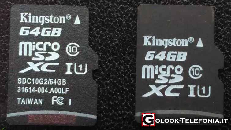 Riconoscere una Micro SD falsa Kingston