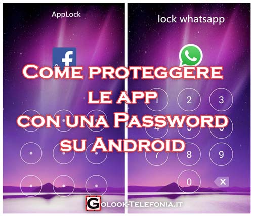 android proteggere app con password