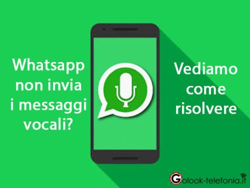 whatsapp non invia vocali
